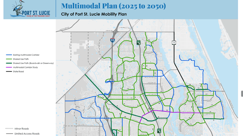 Port St. Lucie council to discuss mobility plan as city prepares for future growth. (PSL)
