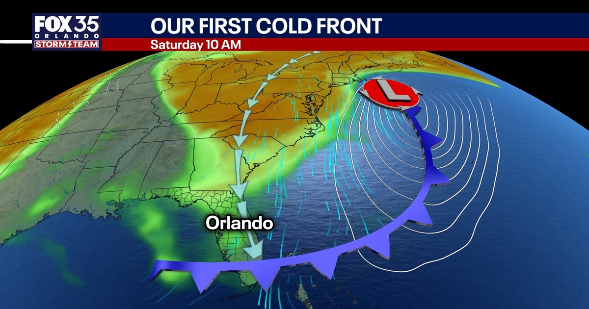 Orlando weather: Front to bring cooler, drier weather to Central Florida