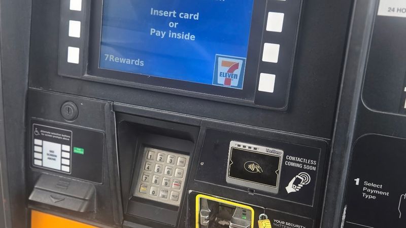 A man with decades of experience in cybersecurity found a credit card skimmer on a gas pump at a Fort Pierce 7-Eleven, and police are now investigating (Arlo Bess)