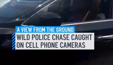 A police pursuit ended with a suspect in custody, hours after authorities said a man who was brought to Palmetto Hospital in Hialeah under a mental health evaluation order escaped after carjacking a woman in the parking lot Thursday morning. Videos on the ground captured the speed and intensity of the moment as the car and police zoomed by the neighborhoods. #police #chase #cell #caughtoncam