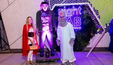 Costumed attendees at nightLAB at Frost Science