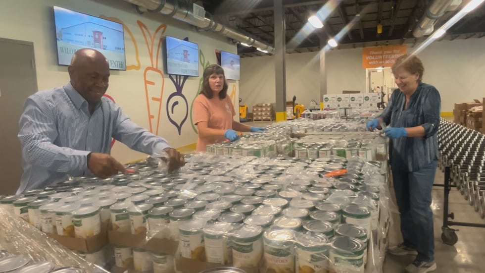 The new Impact Center doubles the space for volunteers to sort and pack food.