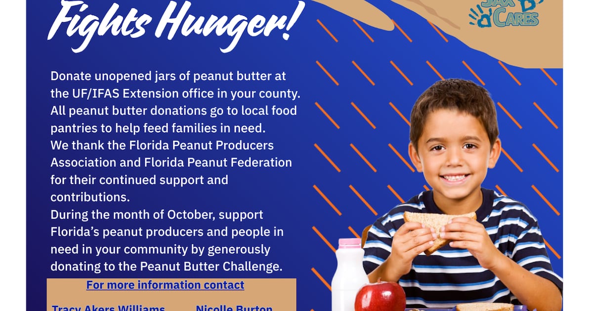 Duval County Peanut Butter Challenge returns this October to fight food insecurity – Action News Jax