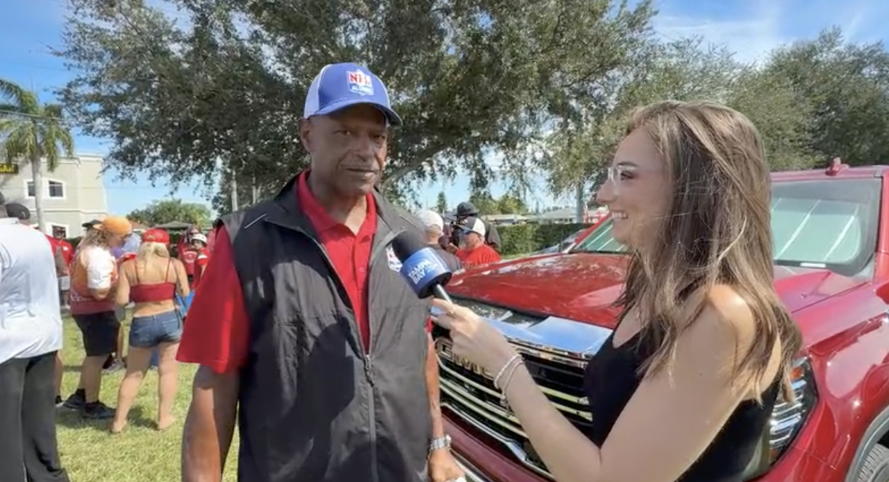 Walter Carter speaking with Tampa Bay 28's Haley Zarcone.