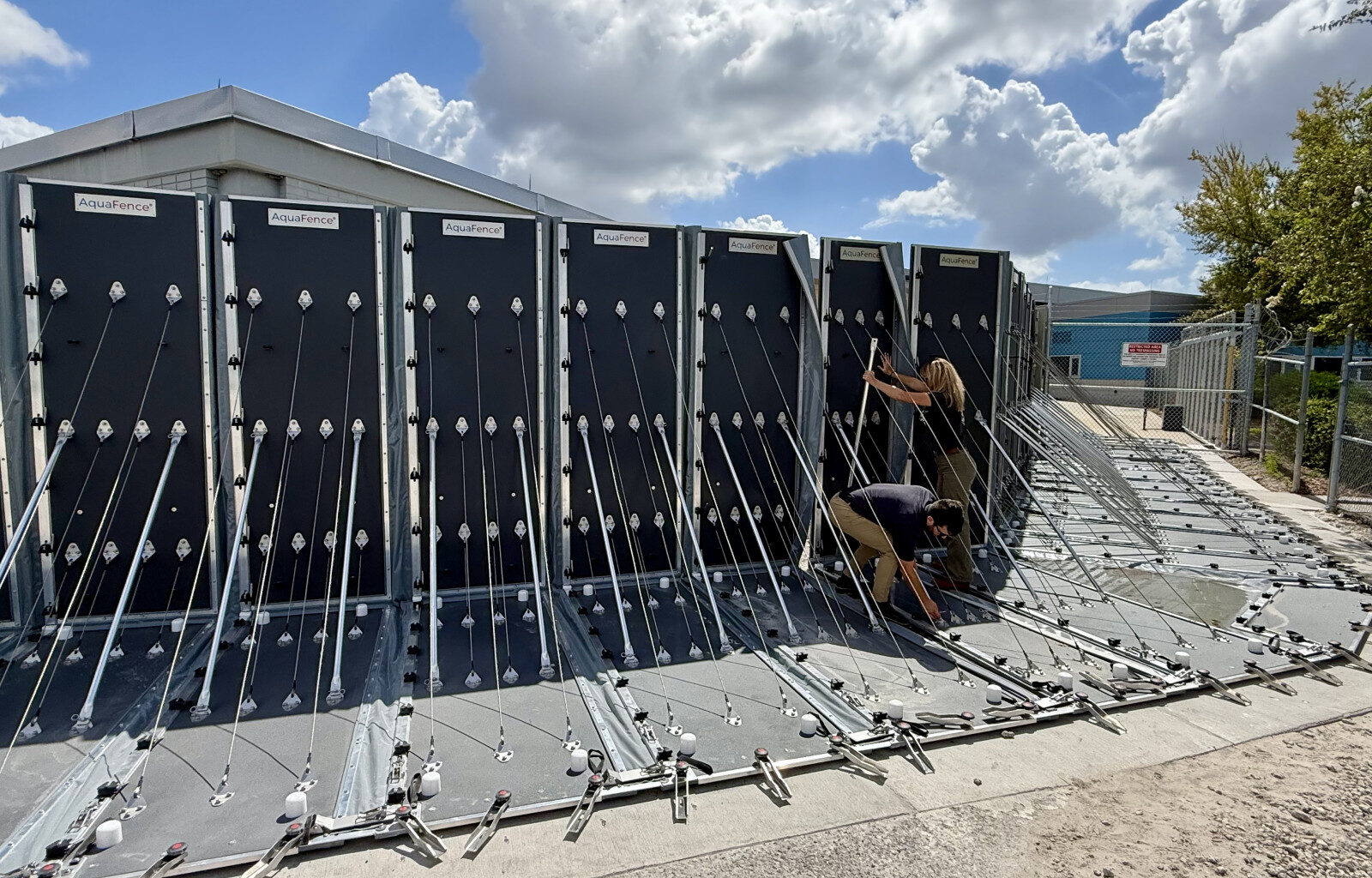 TPA stands up new Aqua Fence flood barrier system