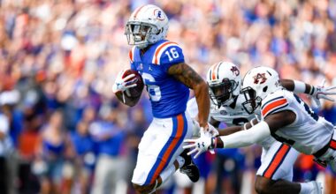 Florida opens as slight betting favorite over Auburn in Week 3