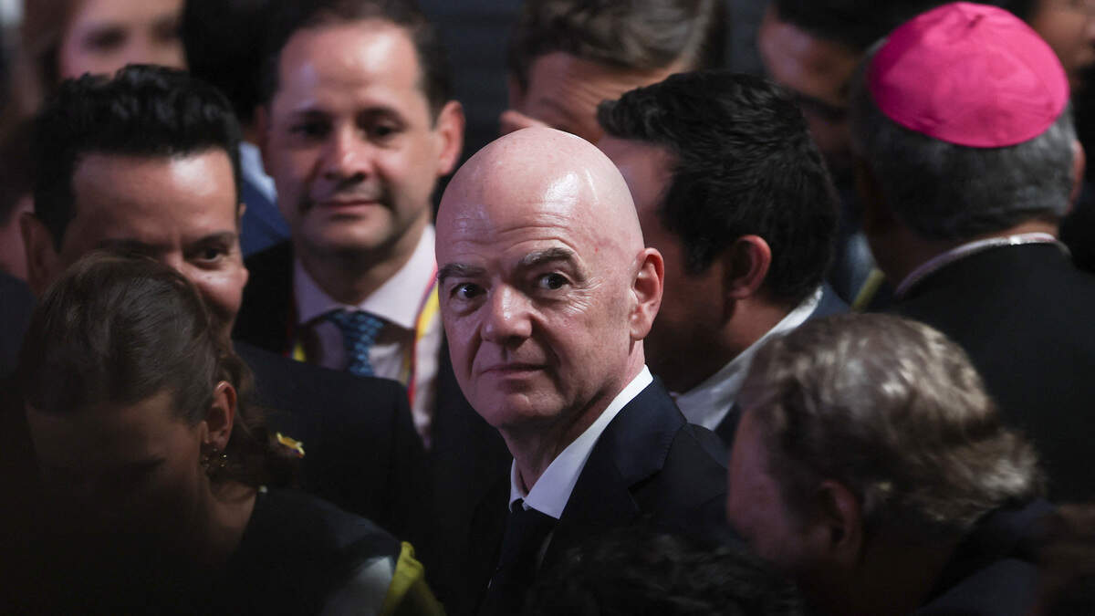 FIFA President Gianni Infantino attends the inauguration of Abelardo De La Espriella as Colombia's president in Cali, Colombia, on August 7, 2026.