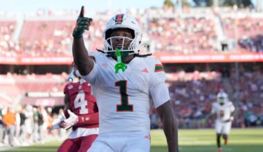 Malachi Toney launches Heisman Trophy campaign by smashing school records in Miami's rout of Stanford