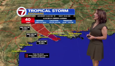 Tropical Storm Edouard approaches Texas and Louisiana with potential for heavy rains, flooding - WSVN 7News | Miami News, Weather, Sports
