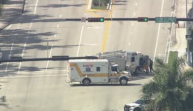 Crews cap gas leak in Davie; Davie Road back open between SW 35th and 39th St. - WSVN 7News | Miami News, Weather, Sports