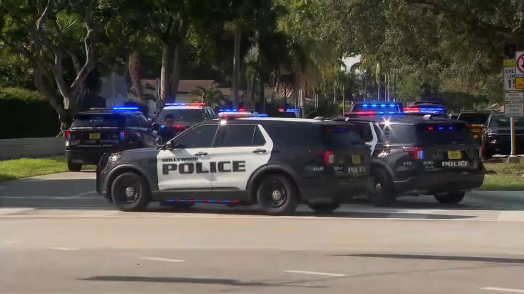 All clear given after lockdowns at Hollywood Hills High, Stirling Elementary for 2nd time in 3 days - WSVN 7News | Miami News, Weather, Sports