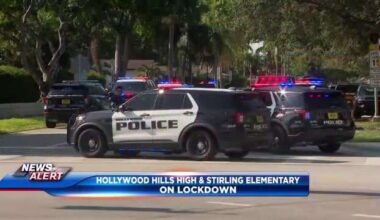 All clear given after lockdowns at Hollywood Hills High, Stirling Elementary for 2nd time in 3 days - WSVN 7News | Miami News, Weather, Sports