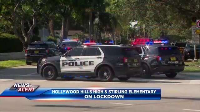 All clear given after lockdowns at Hollywood Hills High, Stirling Elementary for 2nd time in 3 days - WSVN 7News | Miami News, Weather, Sports
