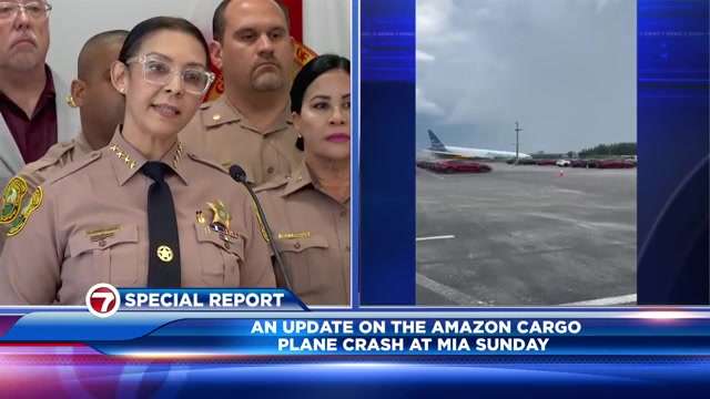 Miami-Dade sheriff IDs 5 killed in Amazon cargo plane crash near MIA amid probe; 3 victims hospitalized, 2 released - WSVN 7News | Miami News, Weather, Sports