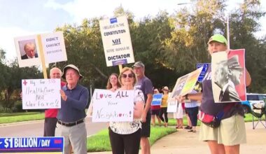 ICE protest draws opponents in Fort Myers after county operation