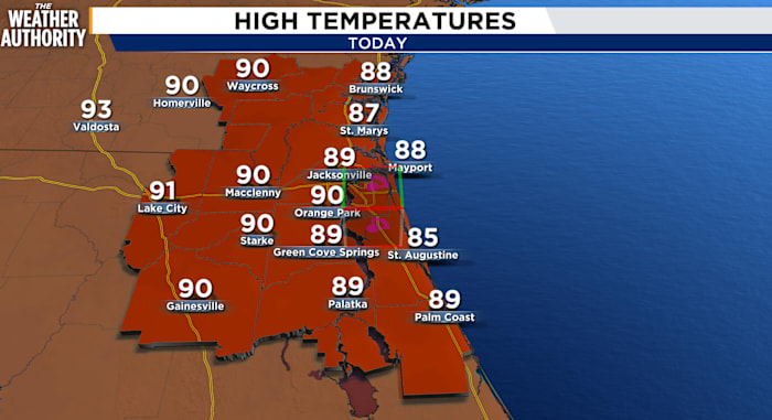 Cloudy, breezy & humid today with a chance for some showers this Labor Day Weekend