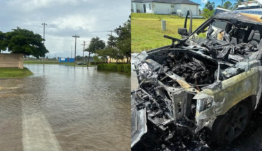 Cape Coral fire crews respond to vehicle fire, rescue stranded drivers from flooded roadway