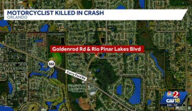 Motorcyclist killed in crash on Goldenrod Road in Orange County