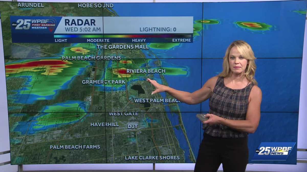 Showers and storms expected in South Florida