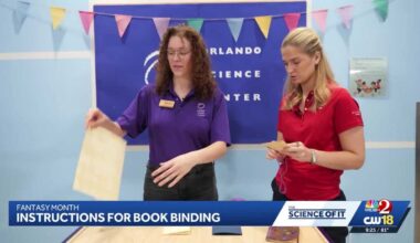 Getting creative with book binding at the Orlando Science Center