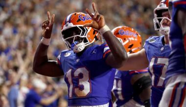 Jadan Baugh runs wild in the Swamp as Florida opens the Jon Sumrall era with a 66-21 win over FAU