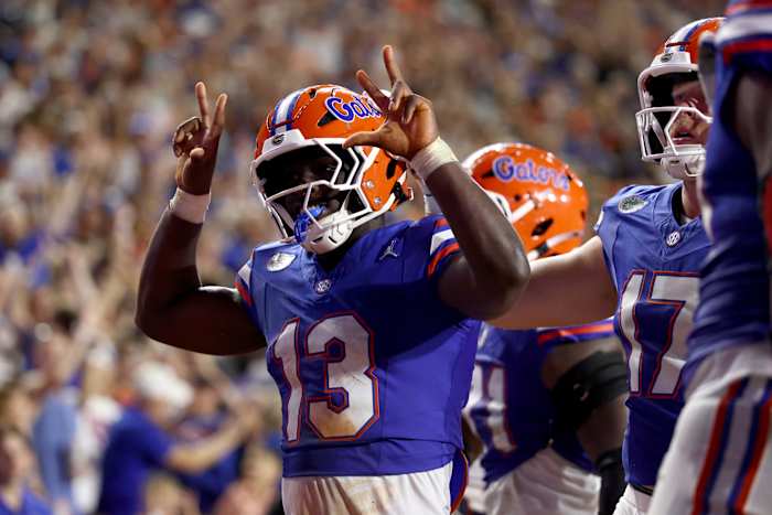 Jadan Baugh runs wild in the Swamp as Florida opens the Jon Sumrall era with a 66-21 win over FAU