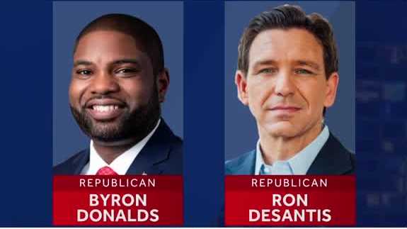Florida governor candidate Byron Donalds says DeSantis has endorsed him