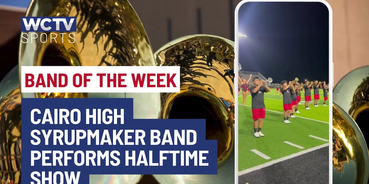 WCTV Band of the Week: Cairo High Syrupmaker Band performs half time show
