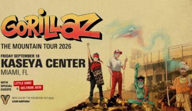 Gorillaz: The Mountain Tour 2026 at Kaseya Center
