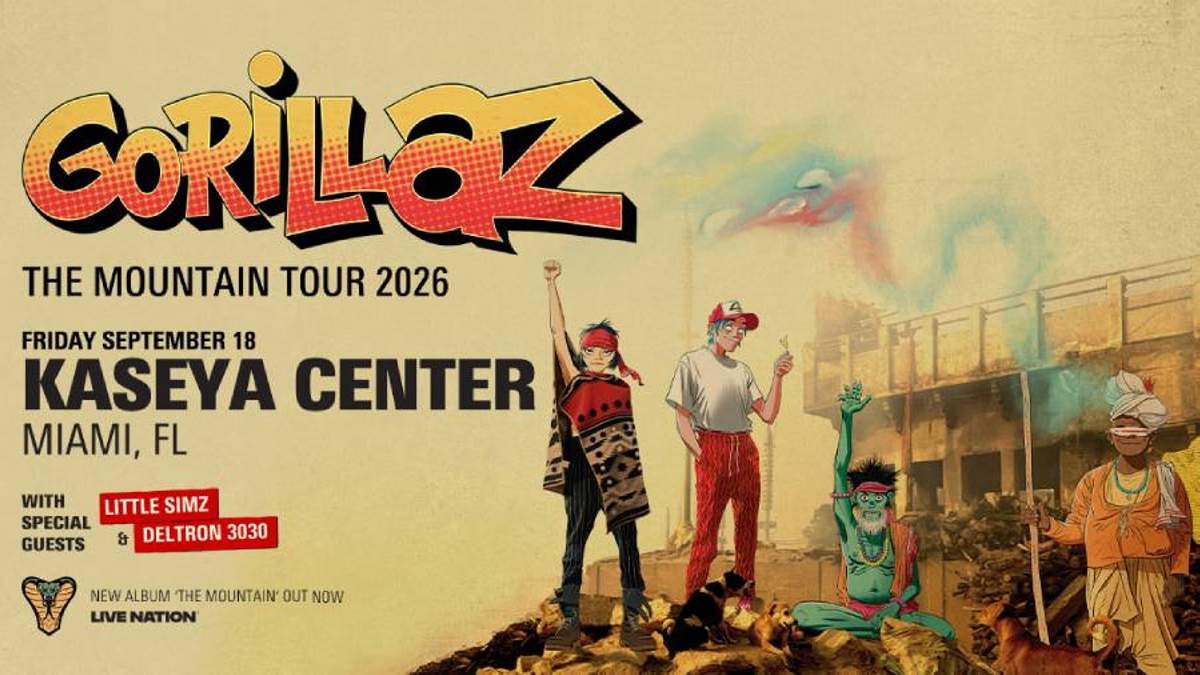 Gorillaz: The Mountain Tour 2026 at Kaseya Center