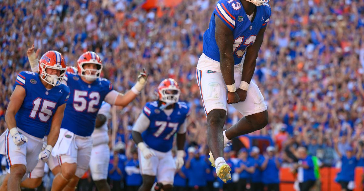 Jadan Baugh and No. 21 Florida run roughshod over 4th-ranked Ole Miss, 52-28 :: WRAL.com