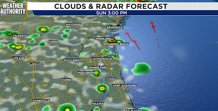 Expect heavy rain, strong storms to move across Southeast Georgia, Northeast Florida Sunday evening