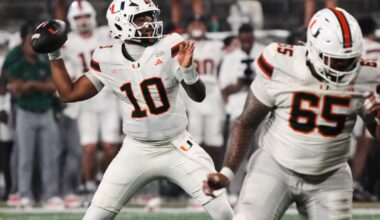 Mensah sets ACC consecutive-completions marks, defense rises in 4th as No. 5 Miami tops Wake Forest :: WRAL.com