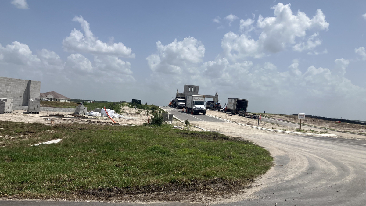July 2026 residential real estate construction in the State Road 82 and Corkscrew Road corridor of far eastern Lee County near the Collier County line and what is known as Southwest Florida's Unbuilt Triangle.