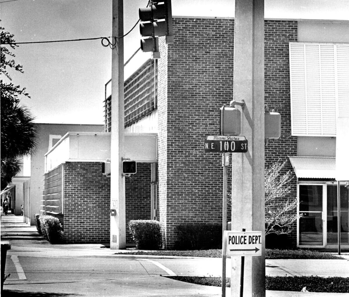 A commercial building in the Miami Shores business district.