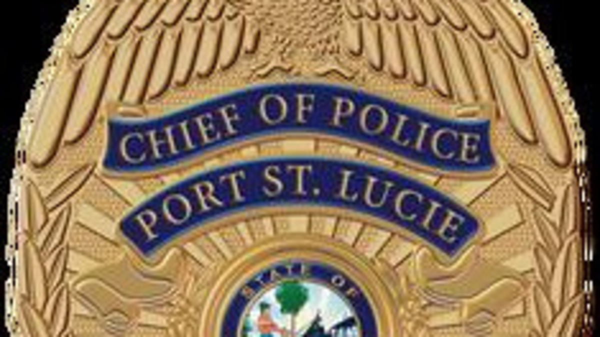 Port St. Lucie Chief of Police badge Port St. Lucie Chief of Police badge