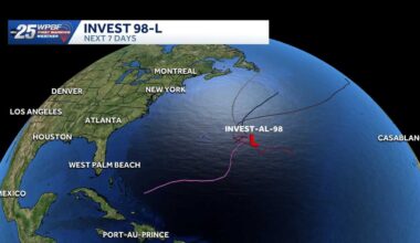 Invest 98-L remains no threat to Florida