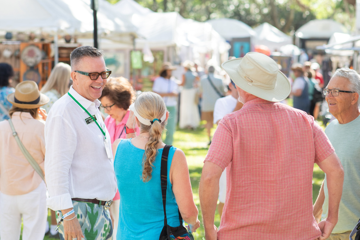 Moments from the Chain of Park arts festival in Tallahassee on Saturday April 18, 2026. The festival is open to the public Saturday, April 18, until 5:00 p.m. and Sunday, April 19, from 10 a.m. to 4 p.m. Dan Taylor, President of LeMoyne Arts, seen here.