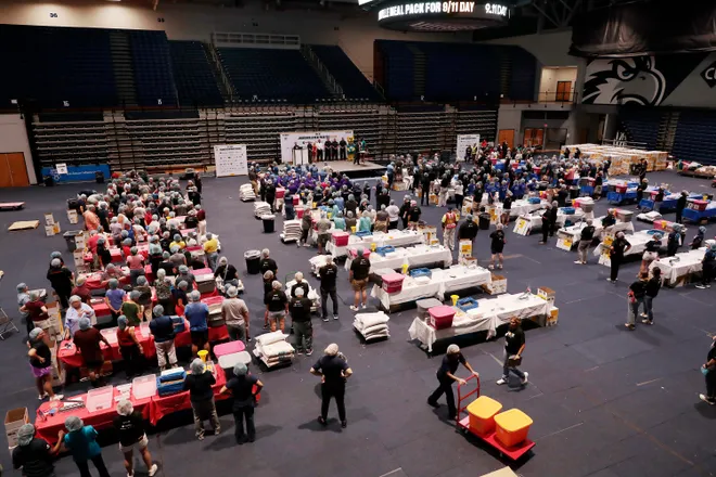On Sept. 11, the 25th anniversary of the 2001 terrorist attacks, 719 Jacksonville-area volunteers packed 340,992 meals for the needy. The effort was part of national nonprofit 9/11 Day's goal to transform the anniversary into a day of "doing good."