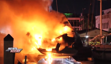Yacht erupts in flames at Fort Lauderdale marina, causing fire crews to respond - WSVN 7News | Miami News, Weather, Sports