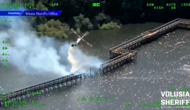 Lighting strike sparks fire on boardwalk north of Orlando - WSVN 7News | Miami News, Weather, Sports