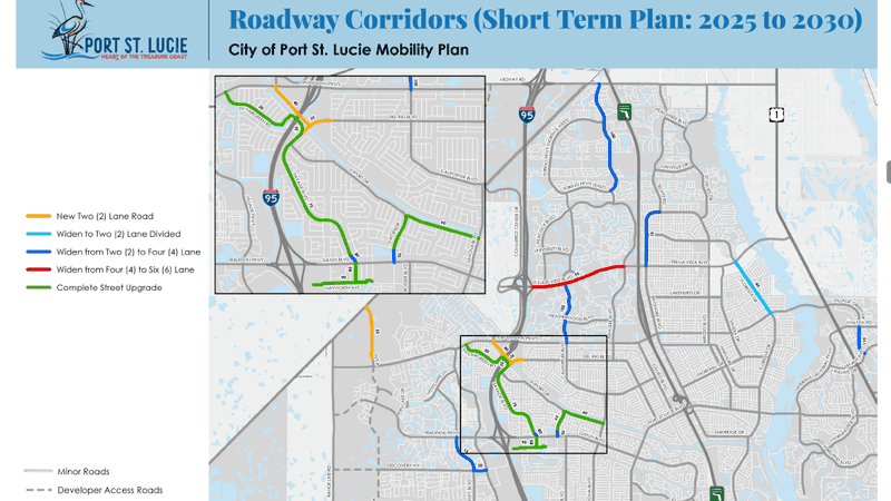Port St. Lucie council to discuss mobility plan as city prepares for future growth. (PSL)