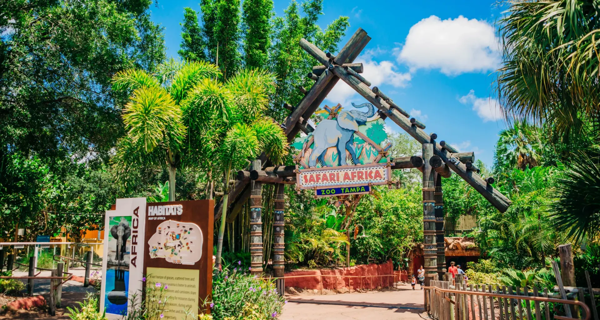 Safari Africa entrance at ZooTampa at Lowry Park in Tampa
