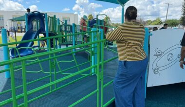 Sally Ride Elementary students enjoy accessible playground