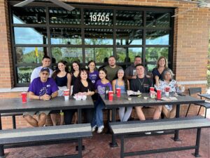 PanCAN Miami Affiliate at a local PurpleStride fundraiser.