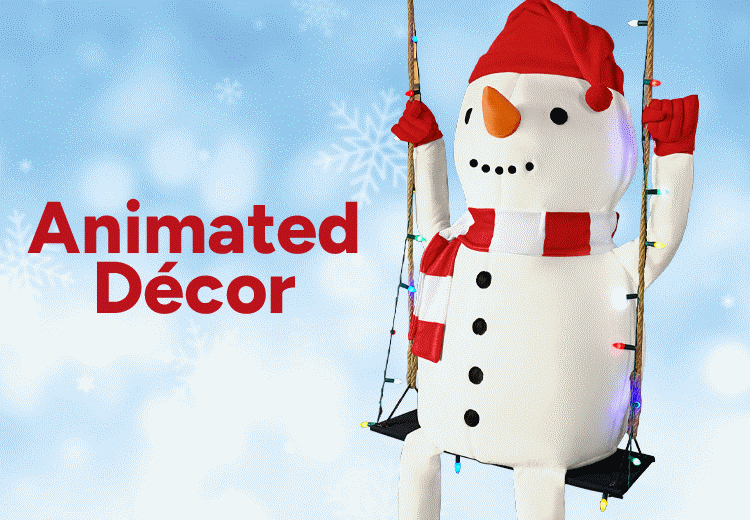 Animated décor merchandise - courtesy of Spirit Christmas