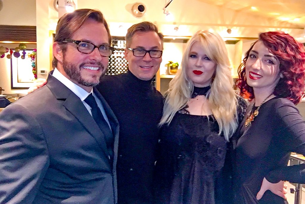 Bruce Musser, Scott Tatum, Melody Choate and Savanna Stivers celebrate HairPeace’s new location.