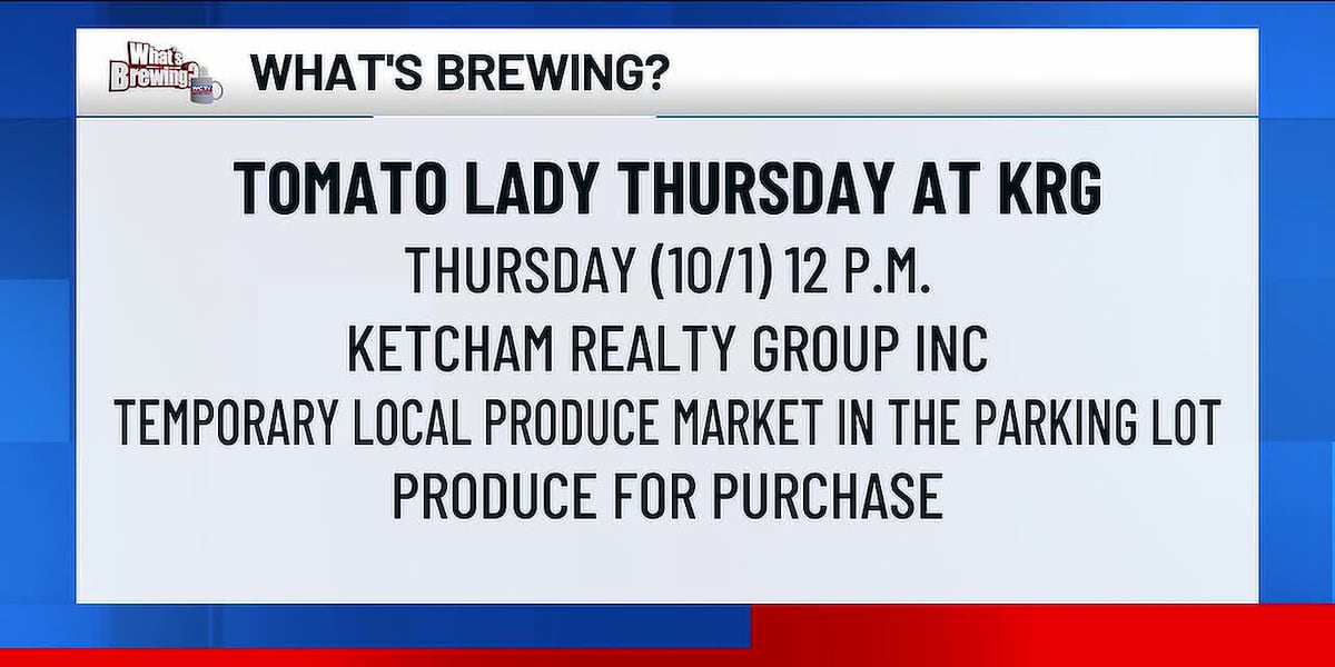 What’s Brewing - Tomato Lady Thursdays
