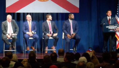 DeSantis, Donalds appear together at GOP forum in Tampa