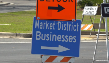Market District roundabout opens after nearly a year of construction